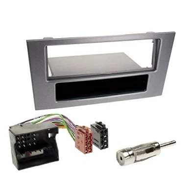 Abbildung von 1 Din Radio Einbauset Blende Radioanschlusskabel Antennenadapter für Ford Mondeo (B4Y/B5Y/BWY) Facelift 2003 2007