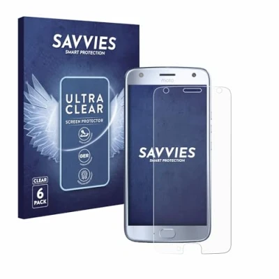 Abbildung von Savvies 6 Stück Schutzfolie für Motorola Moto X4 Displayschutz Folie Ultra Transparent