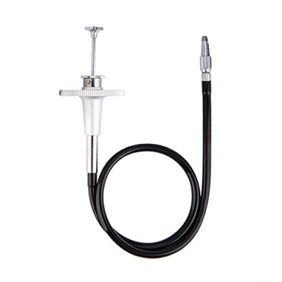 Abbildung von JJC TCR 40S Hochwertige Mechanische Sperren Kamera Fernauslöser Kabel mit Bulk Lock für Akzeptiert Standard Release (Länge: 40 cm/39,9 cm) (Silver)