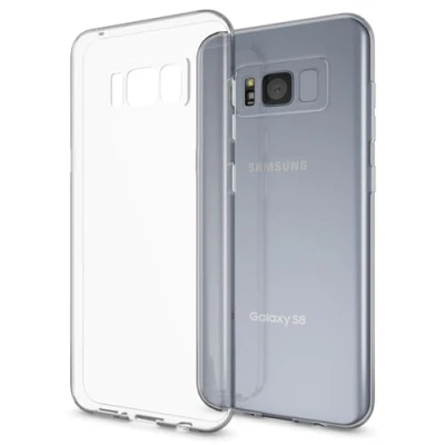 Abbildung von NALIA Handyhülle kompatibel mit Samsung Galaxy S8, Ultra Slim Soft Silikon Case Cover, Crystal Clear Schutzhülle Dünn Durchsichtig, Etui Handy Tasche Backcover Bumper Smart Phone Hülle Transparent