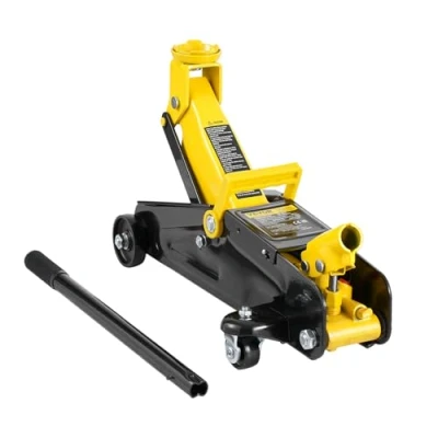 Abbildung von VEVOR hydraulischer Rangierwagenheber Wagenheber mit niedrigem Profil 2 t, aus Eisen Einzelkolben Schnellhubpumpe &amp; Unterstellböcken