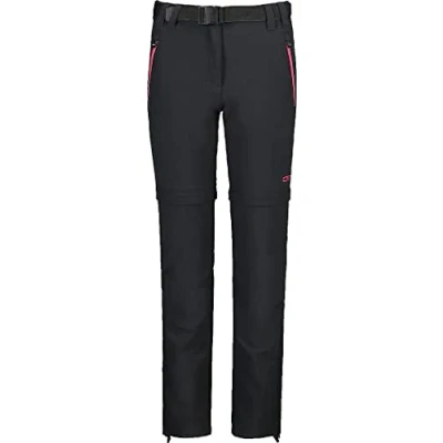 Abbildung von CMP Stretch Zip off Hose für Kinder, Anthrazit Erdbeere, 92