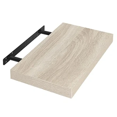 Abbildung von EUGAD Wandregal Wandboard Buchregal Hängeregal DVD CD Regal Holz Board 40cm Sonoma Eiche 0083QJ