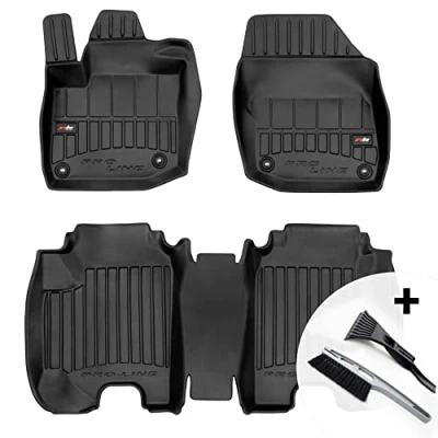 Abbildung von moto MOLTICO 3D Gummimatten Auto Fußmatten Gummi Automatten 4 teilig Set passend für Honda Civic IX 2011 2016