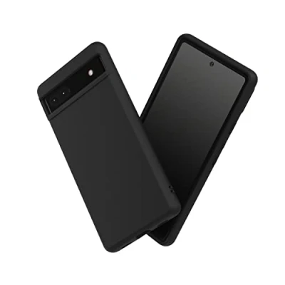Abbildung von RhinoShield Case kompatibel mit [Pixel 6a] SolidSuit Stoßdämpfende &amp; schlanke Schutzhülle Premium Finish 3.5 Meter Fallschutz Klassik Schwarz
