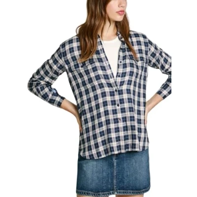 Abbildung von Pepe Jeans Polivia Hemd, Damen, Größe: XL, Dulwich blue