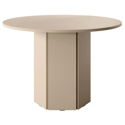 Abbildung von Selsey Esstisch Esszimmertisch Tisch Rund Durchmesser 104 cm Küchentisch Hexa Cappuccino