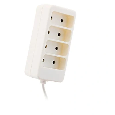 Abbildung von Bloc multiprise 4 prises 6A 2P Blanc