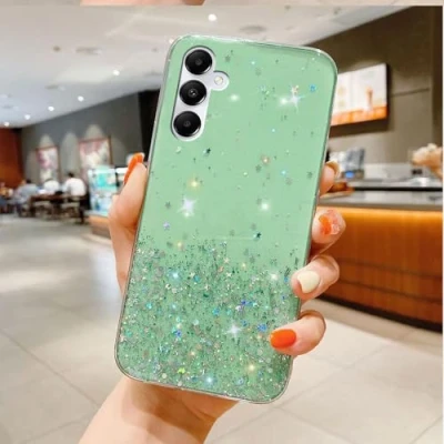 Abbildung von Glitzernder Transparenter Hülle Sternenhimmel Kompatibel mit Samsung Galaxy A54 5G Case TPU Schutzabdeckung für Schlankes Anti Stoß Handyhülle