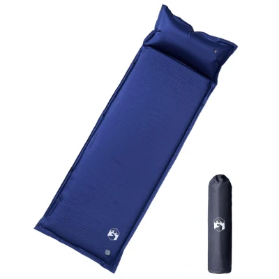 Abbildung von vidaXL Isomatte Selbstaufblasende mit Kissen Marineblau