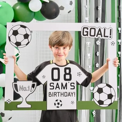 Abbildung von Ginger Ray Personalisierbare Fußball Party Fotokabinen Bilderrahmen, Selfie Dekoration, Einheitsgröße