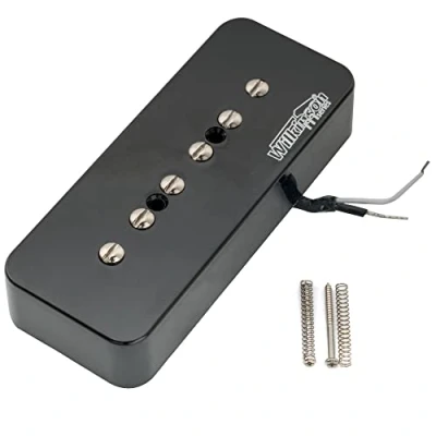 Abbildung von Wilkinson M Serie Alnico 5 P90 Soapbar Tonabnehmer Steg Pickup für Les Paul/SG E Gitarre, Schwarz