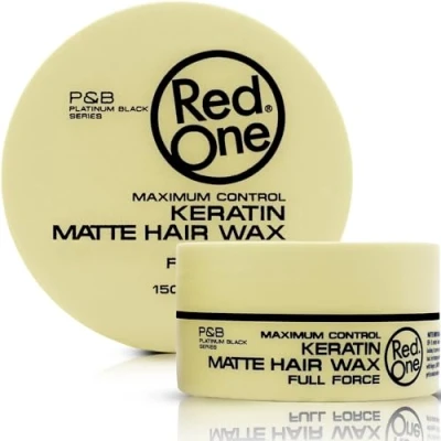 Abbildung von RedOne Mattes Haarwachs Keratin 150 ml Ultra Halt für Männer und Frauen Zitrusduft Maximale Kontrolle