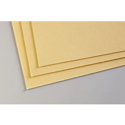 Abbildung von Clairefontaine 696022C Packung mit 5 Zeichenbögen Pastelmat, ideal für Trockentechniken und Pastell, DIN A3 29,7x42 cm 360g, Gelb, 1 Pack