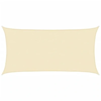 Abbildung von vidaXL Sonnensegel Sonnenschutz Windschutz Sonnendach UV Schutz Sonnenschutzsegel Schattenspender Garten Terrasse Balkon 160g/m² Creme 2x3,5m HDPE