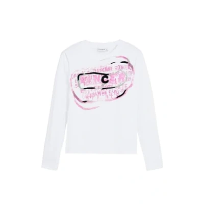 Abbildung von Desigual Langarmshirt, Damen, Größe: Small, White