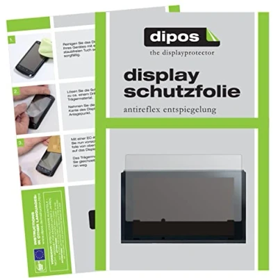 Abbildung von dipos I 2X Schutzfolie matt kompatibel mit Nintendo Switch (2021) Folie Displayschutzfolie