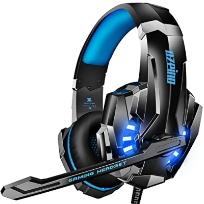 Abbildung von Ozeino Gaming Headset Für PS4 PS5 3D Surround Sound Noise Cancelling Kopfhörer Mit Mikrofon PC Xbox One Switch with LED Licht