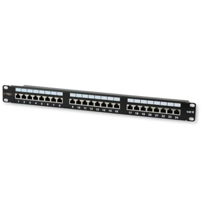Abbildung von Techly 24 x RJ45 Cat.6, IEEE 802.3, 802.3ab, 802.3u, 10/100/1000Base T(X), Schnelles Ethernet, Gigabit 1000 Mbit/s, RJ 45, Gold
