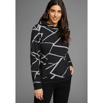 Abbildung von Laura Scott Hoodie mit modernem Allover Print NEUE KOLLEKTION