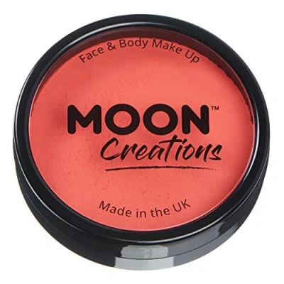 Abbildung von Moon Creations Pro Gesichts und Körper Make up, professionelle Farbfarben Kuchentöpfe für Gesichtsfarbe, Kostüme, Feste, Halloween Kinder, Erwachsene (Koralle, 36 g)