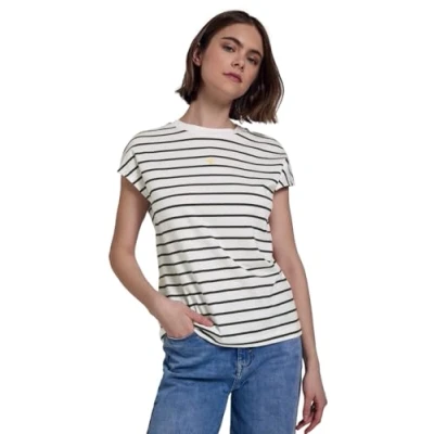 Abbildung von Street One Studio Gestreiftes Tshirt print, Damen, Größe: 46, Weiß