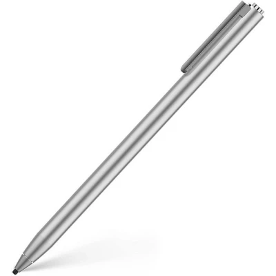 Abbildung von adonit Dash 4 Stylus Eingabestift für iOS/Android [iPad/Android Tablet Stift, Extra Lange Akkulaufzeit, Palm Rejection, Austauschbare dünne Spitze, Kein Bluetooth erforderlich] matt Silber, ADJD4B