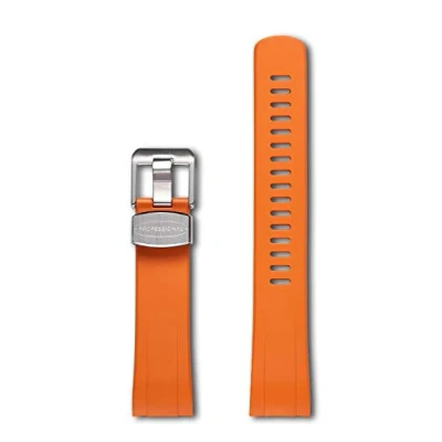 Abbildung von CRAFTER BLUE CB08 Uhrenarmband mit Rundanstoß Gummiband Ersatz für Seiko Turtle Prospex Automatic Dive Watch SRP773, SRP775 etc