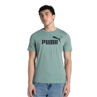 Abbildung von PUMA Unisex ESS No. 1 Logo Tee (s) T Shirts, Green Moon, XXL