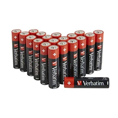 Abbildung von Verbatim 49877, Einwegbatterie, AA, 1,5 V, 20 Stück(e), 18 50 C, 50,5 mm