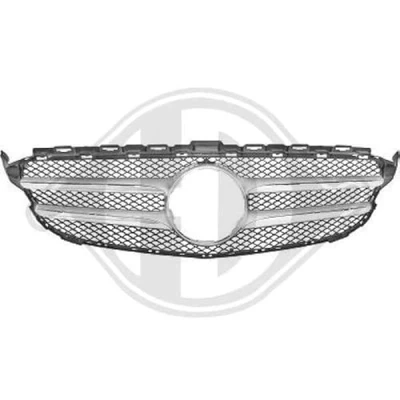 Abbildung von DIEDERICHS 1673642 Kühlergrill schwarz, silber, chrom MERCEDES BENZ: C Klasse T modell, Limousine