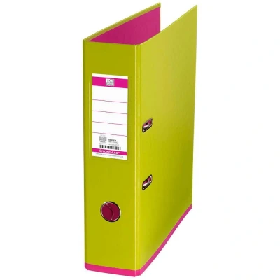 Abbildung von Oxford Ordner A4, myColour, 8 cm breit, zweifarbig in hellgrün und pink, 1 Stück