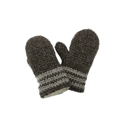 Abbildung von Bernie Handgestrickte Fausthandschuhe gefüttert Anthrazit