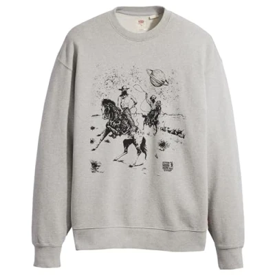 Abbildung von Levi&#039;s Relaxd Graphic CREW Sweatshirt, Herren, Größe: Large, Space cowboy