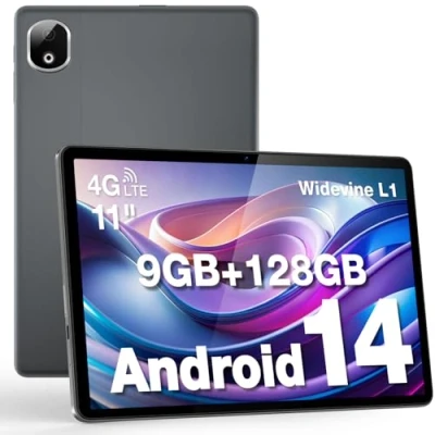 Abbildung von DOOGEE T30E Android 14 Tablet 11 Zoll, 8000mAh, 9GB RAM + 128GB ROM/TF 1TB PC, Octa Core, Großes Display HD Tablet, Dual 4G LTE 5G WiFi LTE, BT5.0 13MP+5MP Widevine L1 OTG