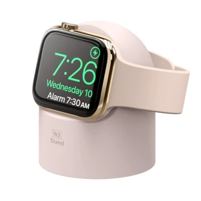 Abbildung von elago W2 Ladestation Ständer Kompatibel mit Apple Watch Serie 10, 9, 8, SE2, 7, 6, SE, 5, 4, 3, 2, 1 Ultra 2 &amp; 1(Rosa)