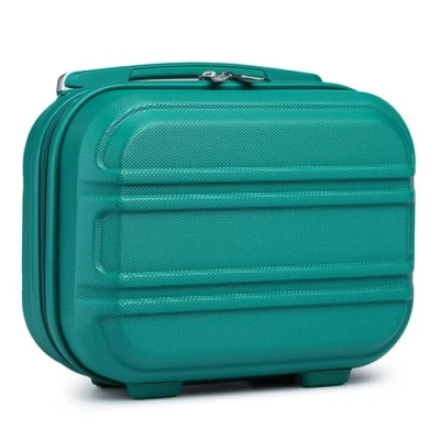 Abbildung von Kono Kosmetikkoffer Schminkkoffer Box Organizer Beauty Case, türkis, 30,5 cm,