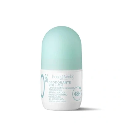 Abbildung von Bottega Verde ZERO 0% Deo Roll On mit Dermosoft und Multivitamin Komplex (50 ml)