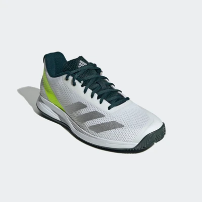 Abbildung von adidas Performance Courtflash Speed 2 Multicourt Tennisschuh white/silvercoloured/lucid lemon, Herren, Größe: 48, White/silver coloured/lucid lemon