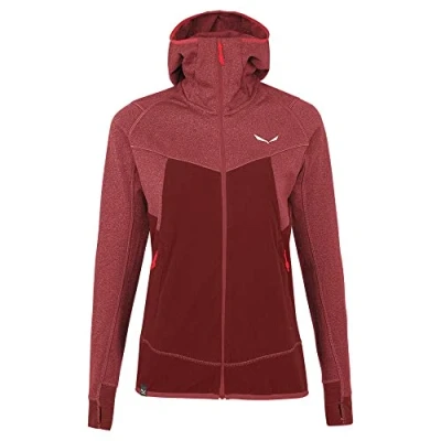 Abbildung von Salewa PUEZ Hybrid Fleecejacke, Damen, Größe: 42, Syrah melange