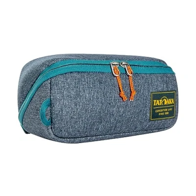 Abbildung von Tatonka Kulturbeutel Square Zip Pouch M (2L) Aufklappbare Waschtasche mit 2 Reißverschluss Netztaschen PFC/PFAS frei 10 x 25 9 cm (Navy)