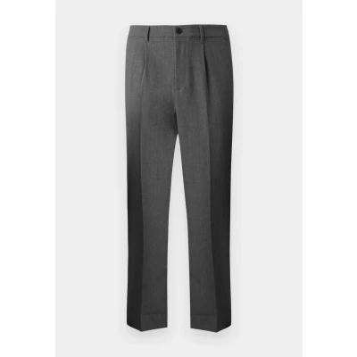 Abbildung von TOM Tailor Denim Tapered Relaxed Stoffhose, Herren, Größe: 32x32, Mid grey melange