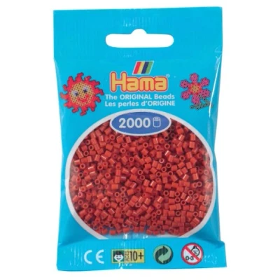 Abbildung von Hama Perlen 501 20 Mini Perlen, 2000 Stück rotbraun