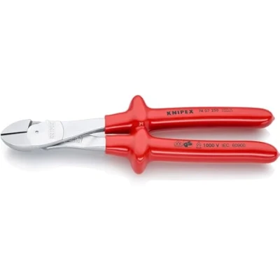Abbildung von Knipex 74 07 250, Diagonale Zange, Stahl, Rot, 250 mm, 510 g