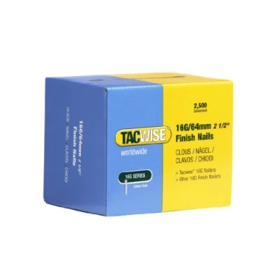 Abbildung von Tacwise 0301 Typ 16G / 64 mm Verzinkte Nägel, Packung mit 2500 Stück