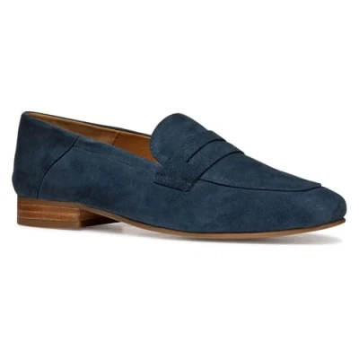 Abbildung von Geox Mantinea Slipper, Damen, Größe: 40, Navy Veloursleder