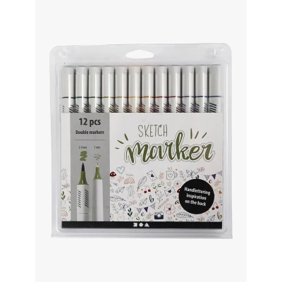 Abbildung von Creativ Company Sketch Marker Stifte Dova Farben 12er Pack