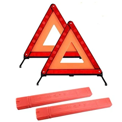 Abbildung von Shalwinn Warndreieck Euro mit Aufbewahrungsbox, ECE RED,2 Pack