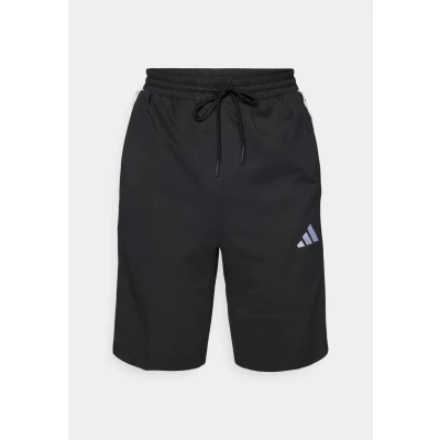 Abbildung von adidas Herren Essentials Three Stripes Single Jersey Short 10IN, Black/White, 3XL