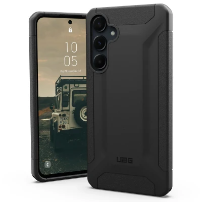 Abbildung von Samsung Galaxy A55 Hülle Kunststoff UAG Hard Case/Backcover Handyhülle Schwarz Shockproof/Stoßfest